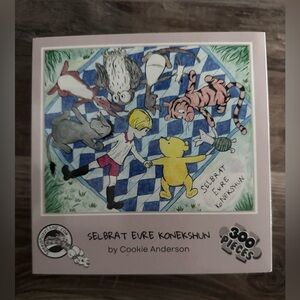 Selbrat Evre Konekshun 300-Piece Kids Puzzle - Pink Box